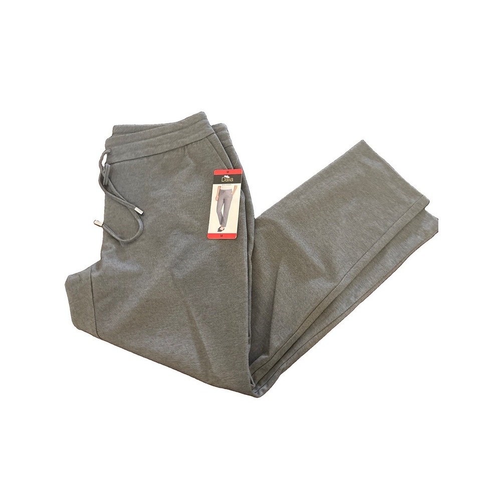 Dalia Pants Womens Medium Heather Melange Gray Leg Mid Rise Casual Office sz M